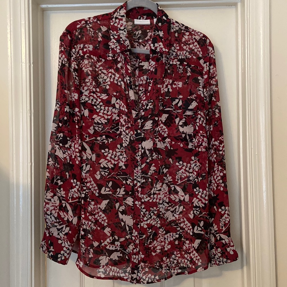 NY&Co Sheer Blouse